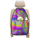 Abstract Holographic Trippy Print Car Seat Organizers