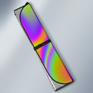 Abstract Holographic Trippy Print Car Sun Shade GearFrost