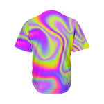 Abstract Holographic Trippy Print Men's Baseball Jersey