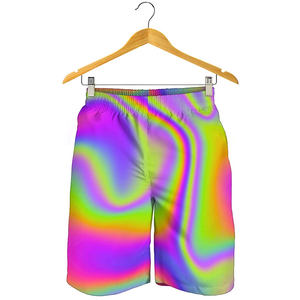 Abstract Holographic Trippy Print Men's Shorts