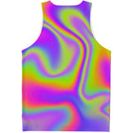 Abstract Holographic Trippy Print Men's Tank Top