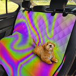 Abstract Holographic Trippy Print Pet Car Back Seat Cover