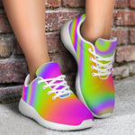 Abstract Holographic Trippy Print Sport Shoes GearFrost