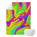 Abstract Liquid Trippy Print Blanket