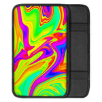 Abstract Liquid Trippy Print Car Center Console Cover