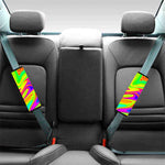 Abstract Liquid Trippy Print Car Seat Belt Covers