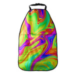 Abstract Liquid Trippy Print Car Seat Organizers