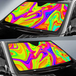 Abstract Liquid Trippy Print Car Sun Shade GearFrost