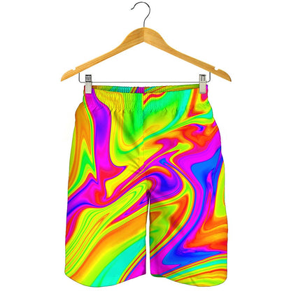 Abstract Liquid Trippy Print Men's Shorts