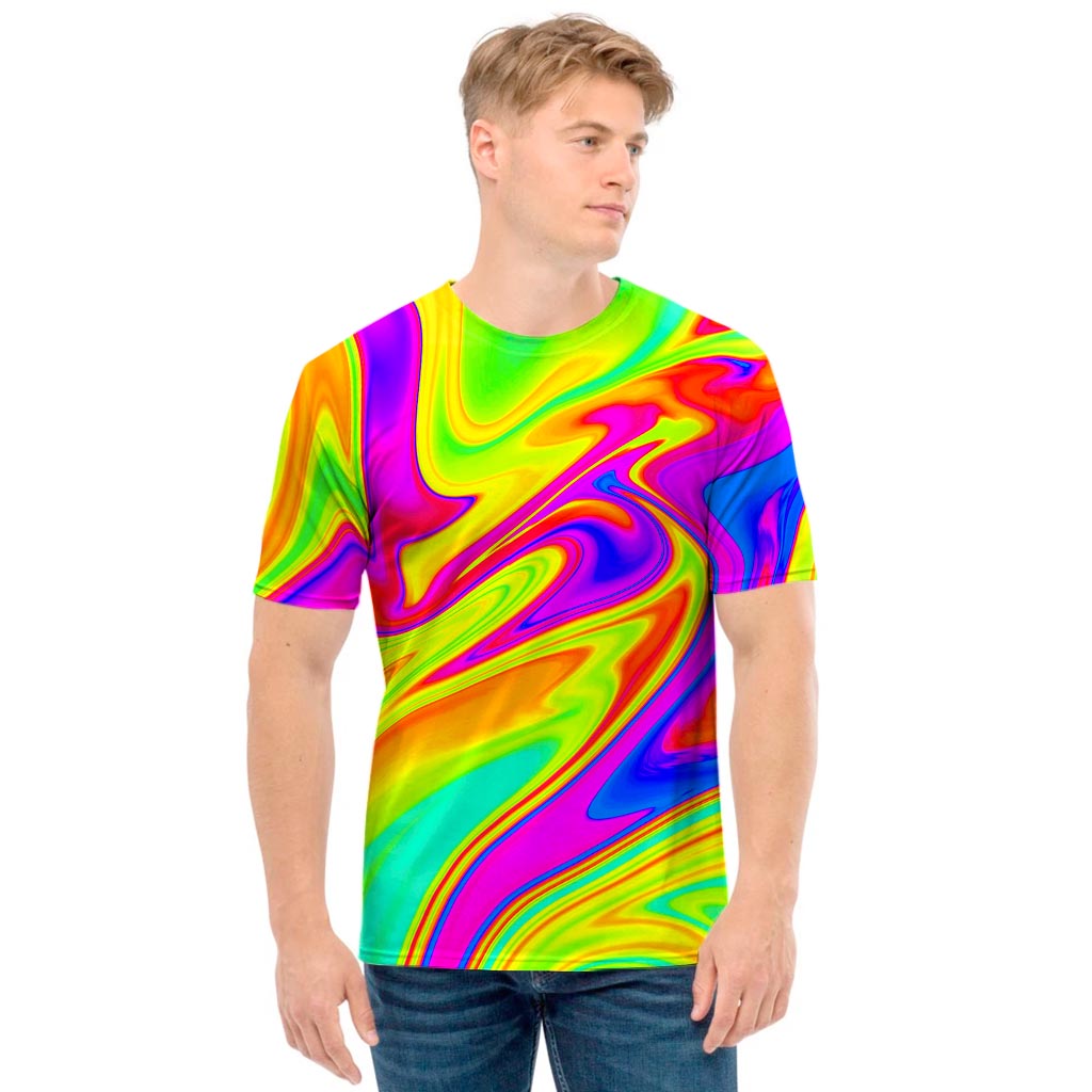 Abstract Liquid Trippy Print Men's T-Shirt