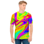 Abstract Liquid Trippy Print Men's T-Shirt