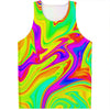 Abstract Liquid Trippy Print Men's Tank Top