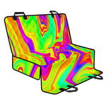 Abstract Liquid Trippy Print Pet Car Back Seat Cover