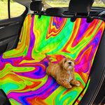 Abstract Liquid Trippy Print Pet Car Back Seat Cover
