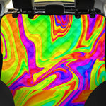 Abstract Liquid Trippy Print Pet Car Back Seat Cover