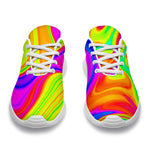 Abstract Liquid Trippy Print Sport Shoes GearFrost