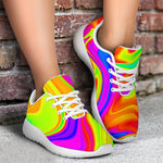 Abstract Liquid Trippy Print Sport Shoes GearFrost