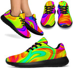 Abstract Liquid Trippy Print Sport Shoes GearFrost