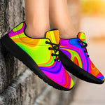 Abstract Liquid Trippy Print Sport Shoes GearFrost