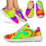 Abstract Liquid Trippy Print Sport Shoes GearFrost