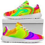 Abstract Liquid Trippy Print Sport Shoes GearFrost