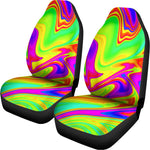 Abstract Liquid Trippy Print Universal Fit Car Seat Covers