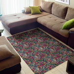 Abstract Music Pattern Print Area Rug