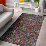 Abstract Music Pattern Print Area Rug