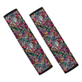 Abstract Music Pattern Print Car Seat Belt Covers