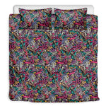 Abstract Music Pattern Print Duvet Cover Bedding Set