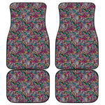Abstract Music Pattern Print Front and Back Car Floor Mats