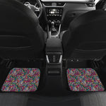 Abstract Music Pattern Print Front and Back Car Floor Mats