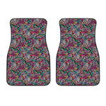 Abstract Music Pattern Print Front Car Floor Mats