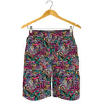 Abstract Music Pattern Print Men's Shorts