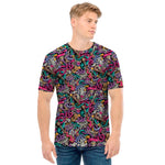 Abstract Music Pattern Print Men's T-Shirt