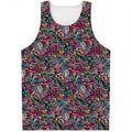 Abstract Music Pattern Print Men's Tank Top