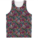 Abstract Music Pattern Print Men's Tank Top