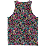 Abstract Music Pattern Print Men's Tank Top