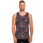 Abstract Music Pattern Print Men's Tank Top
