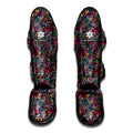 Abstract Music Pattern Print Muay Thai Shin Guards
