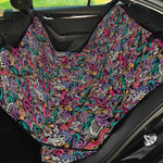 Abstract Music Pattern Print Pet Car Back Seat Cover