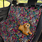 Abstract Music Pattern Print Pet Car Back Seat Cover