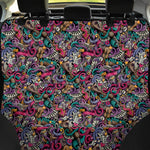 Abstract Music Pattern Print Pet Car Back Seat Cover