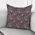 Abstract Music Pattern Print Pillow Cover