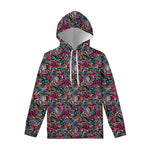 Abstract Music Pattern Print Pullover Hoodie