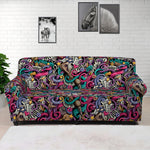 Abstract Music Pattern Print Sofa Cover