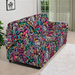 Abstract Music Pattern Print Sofa Cover