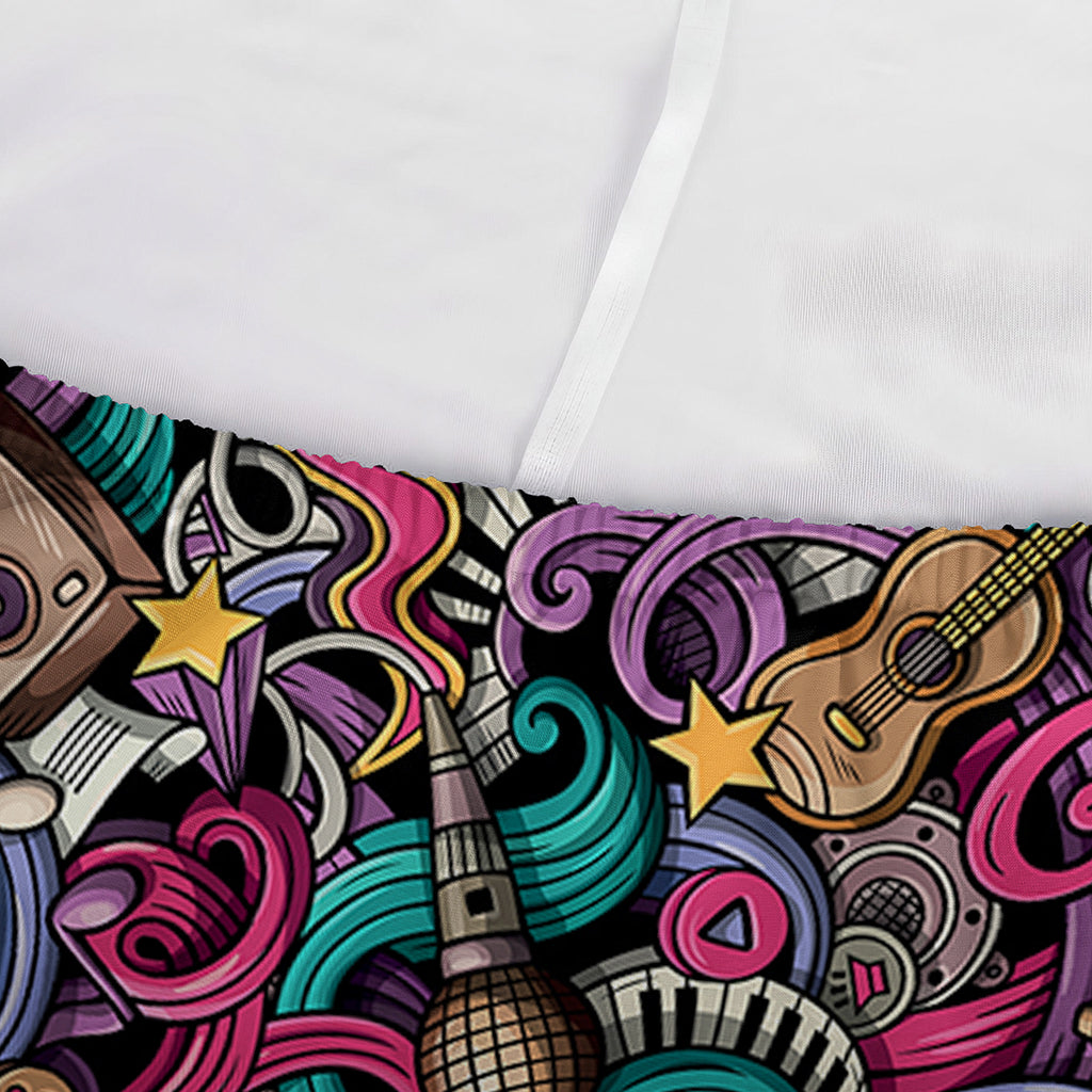 Abstract Music Pattern Print Sofa Cover