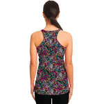 Abstract Music Pattern Print Women's Racerback Tank Top