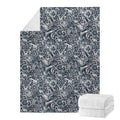 Abstract Nautical Anchor Pattern Print Blanket